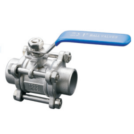 Q61F-16P Stainless steel three-piece welded ball valve