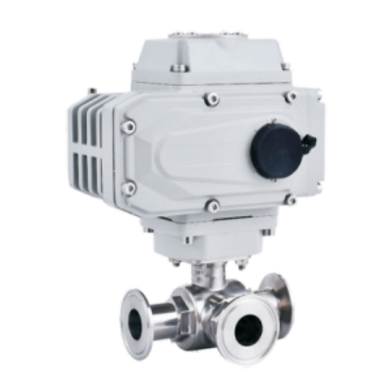 Q984-16P Electric quick installation three-way ball valve