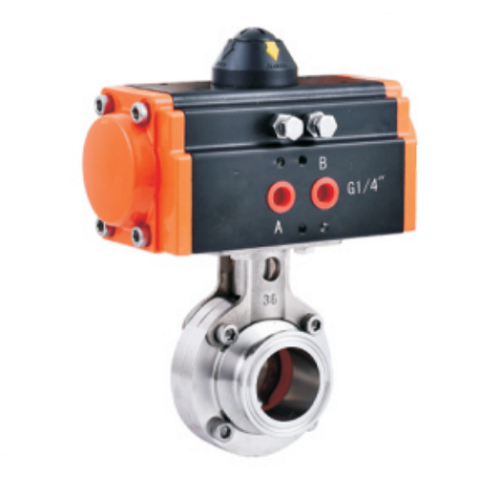 D671X-16P Pneumatic quick release butterfly valve