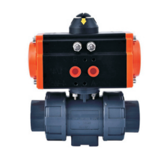 UQ621F-10SU Pneumatic UPVC ball valve