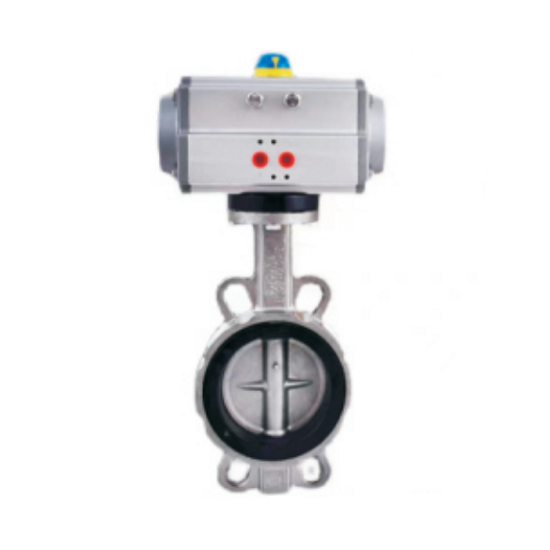 D671X-16 Pneumatic stainless steel butterfly valve