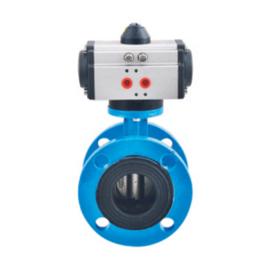 D641X-16P Pneumatic flange butterfly valve