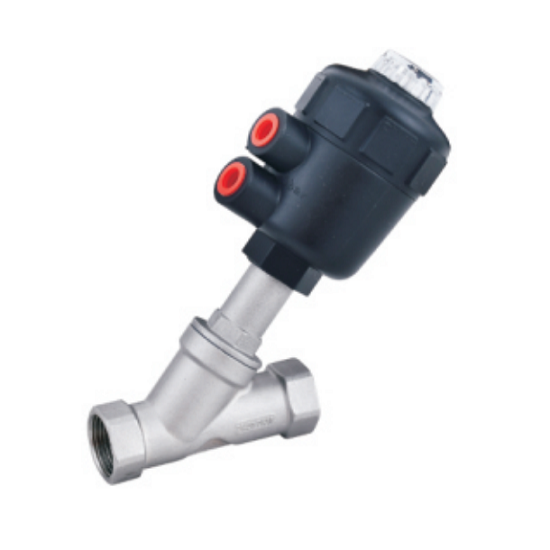 Wire buckle angle seat valve rubber head