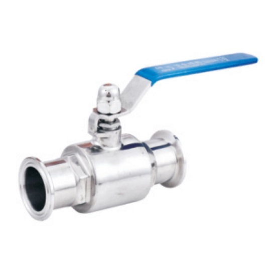 Hygienic quick-release ball valve
