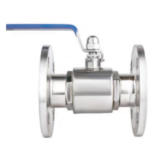 Hygienic flange ball valve