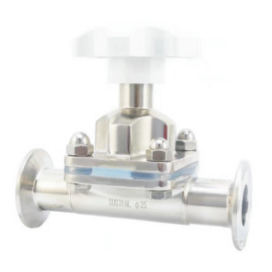 Hygienic diaphragm valve