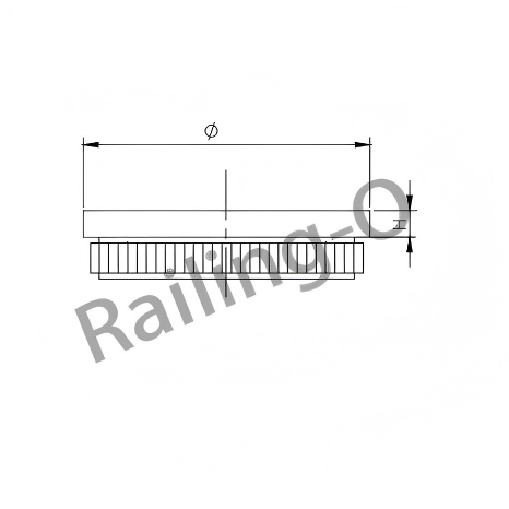 Easy hit tube end cap flat---soild